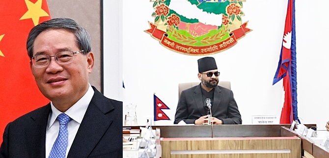 चिनियाँ प्रधानमन्त्रीद्वारा बालेन शाहलाई बधाई, सहकार्य विस्तारमा जोड